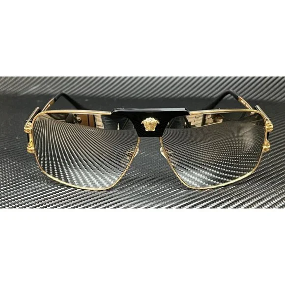 Versace Black Mens 63mm Sunglasses New - Picture 2 of 4